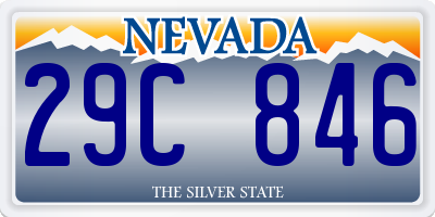 NV license plate 29C846