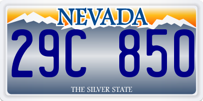 NV license plate 29C850