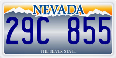 NV license plate 29C855