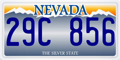 NV license plate 29C856