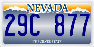 NV license plate 29C877