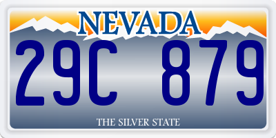 NV license plate 29C879