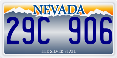 NV license plate 29C906