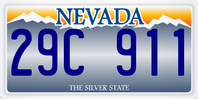 NV license plate 29C911