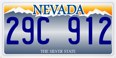 NV license plate 29C912