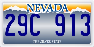 NV license plate 29C913