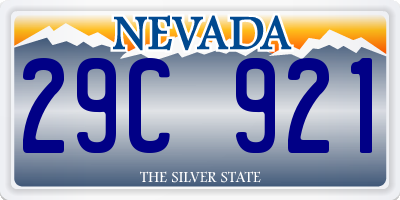 NV license plate 29C921