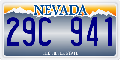 NV license plate 29C941