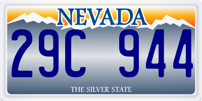 NV license plate 29C944