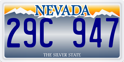 NV license plate 29C947