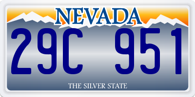 NV license plate 29C951