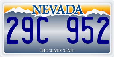 NV license plate 29C952