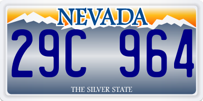 NV license plate 29C964