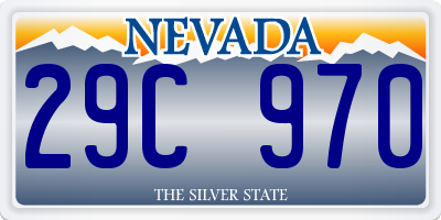 NV license plate 29C970