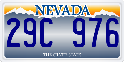 NV license plate 29C976