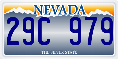 NV license plate 29C979