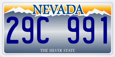 NV license plate 29C991