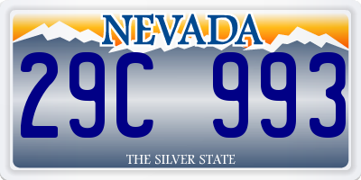 NV license plate 29C993