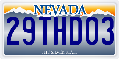 NV license plate 29THD03