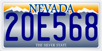 NV license plate 2OE568