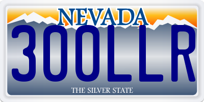 NV license plate 300LLR