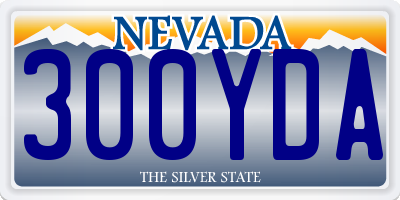 NV license plate 300YDA