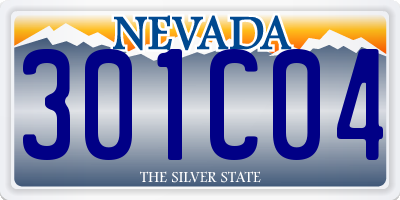 NV license plate 301C04