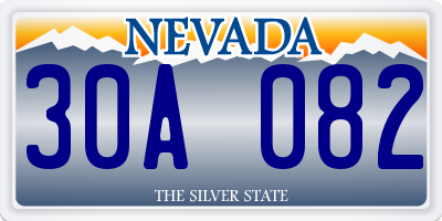 NV license plate 30A082
