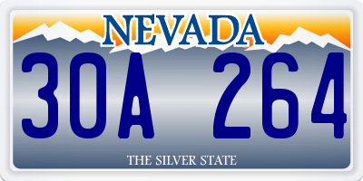 NV license plate 30A264