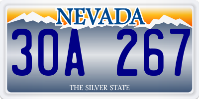 NV license plate 30A267