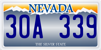 NV license plate 30A339