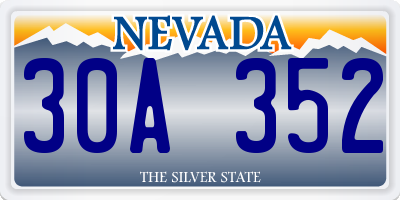 NV license plate 30A352