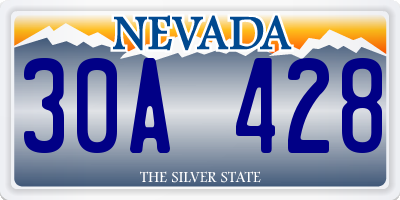 NV license plate 30A428