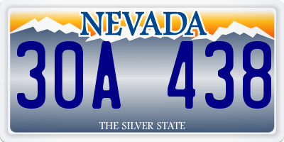 NV license plate 30A438