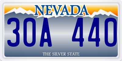 NV license plate 30A440