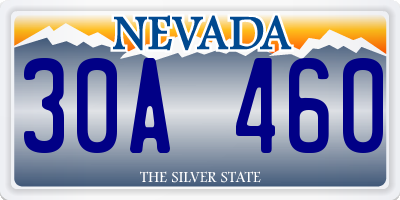 NV license plate 30A460