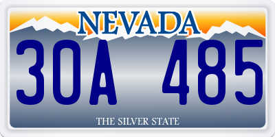 NV license plate 30A485