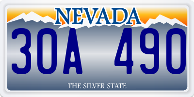 NV license plate 30A490