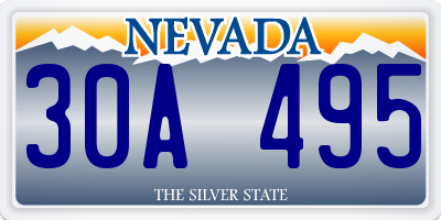NV license plate 30A495