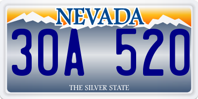 NV license plate 30A520