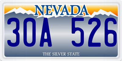 NV license plate 30A526