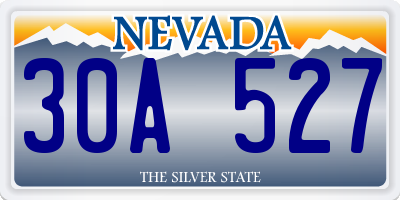 NV license plate 30A527