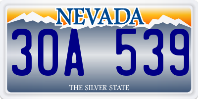 NV license plate 30A539