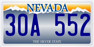 NV license plate 30A552
