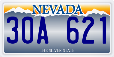 NV license plate 30A621