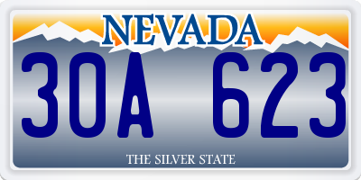 NV license plate 30A623