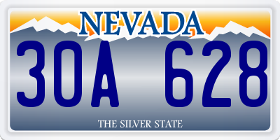 NV license plate 30A628