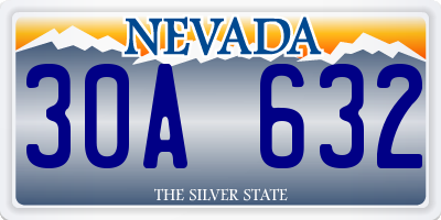 NV license plate 30A632