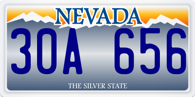 NV license plate 30A656
