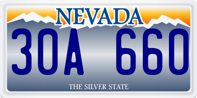NV license plate 30A660